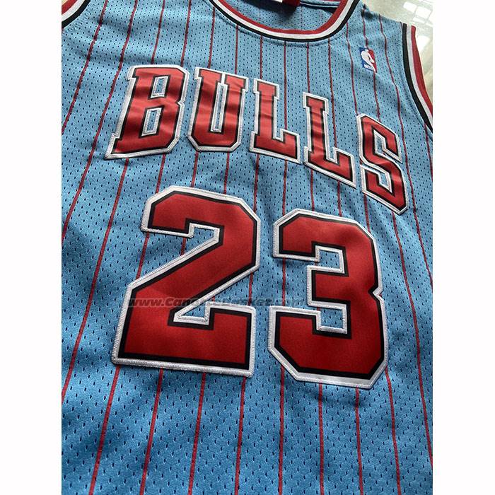 Maglia Chicago Bulls Michael Jordan No 23 Mitchell & Ness 1997-98 Blu3